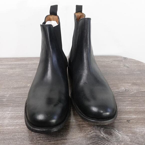 Frye Boots Mens Size 9 D Black Leather Chelsea Ankle Pull On Casual Dress Shoes - Picture 4 of 10